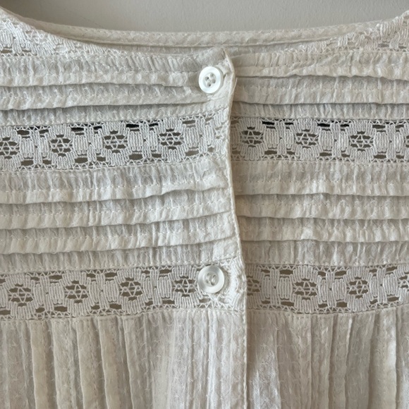 River Island Ruffled Eyelet Mini Dress (Size 10) - Picture 4 of 13